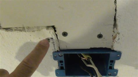 how to put a junction box in drywall|extending romex behind drywall.